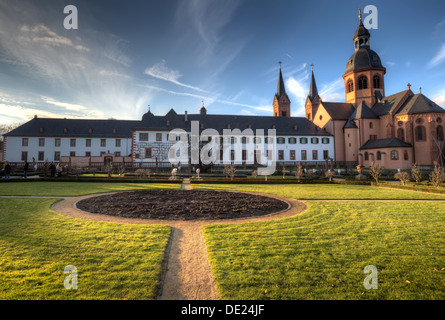 The former Benedictine abbey and herb garden in Seligenstadt. Stock Photo