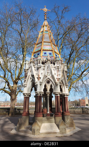 The Buxton Memorial Fountain commemorating the emancipation of slaves throughout the British Empire in 1834. Stock Photo