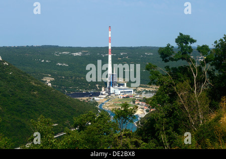 Coal fired power station Plomin Istria Croatia Europe Stock Photo