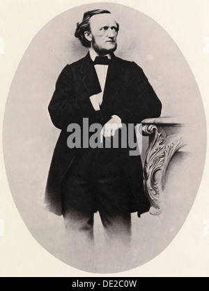 Richard Wagner, German composer, 1864. Artist: Joseph Albert Stock Photo
