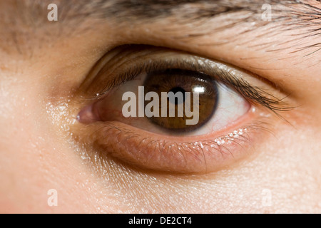 The human eye in close-up Stock Photo
