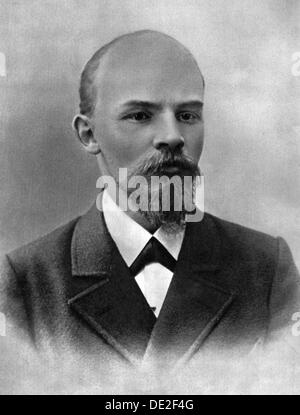 Vladimir Ulyanov (Lenin), Russian Bolshevik revolutionary, Moscow, Russia, February 1900. Artist: Unknown Stock Photo