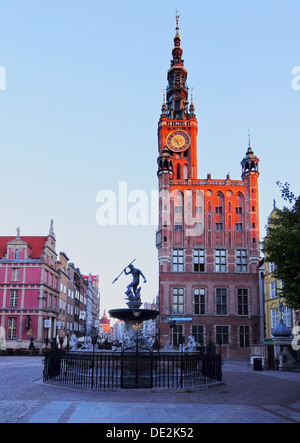 Dlugi Targ - Long Market Street in Gdansk, city in the northen Poland.