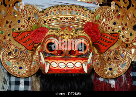 Arts and culture, Barong mask, mystical mythical creature, Ubud, Bali, Indonesia, Southeast Asia, Asia Stock Photo