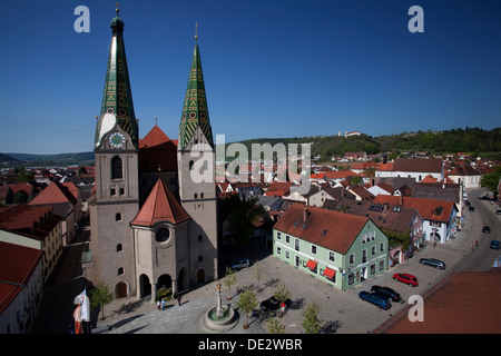 View of the historic district of Beilngries, Altmuehltal valley, Bavaria Stock Photo