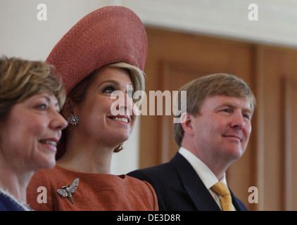 Berlin, Germany, the Dutch royal couple in Bellevue Palace Stock Photo