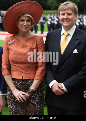 Berlin, Germany, the Dutch royal couple in portrait Stock Photo