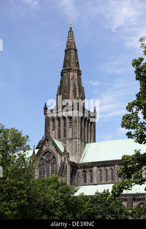 The spire of Glasgow Cathedral, Scotland, UK Stock Photo