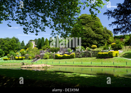 Lake and gardens of St Fagans National History Museum/Amgueddfa Werin Cymru, Cardiff, South Wales, UK. Stock Photo