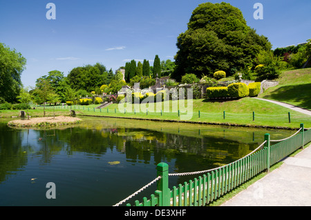 Lake and gardens, National History Museum/ Amgueddfa Werin Cymru, St Fagans, Cardiff, Wales. Stock Photo