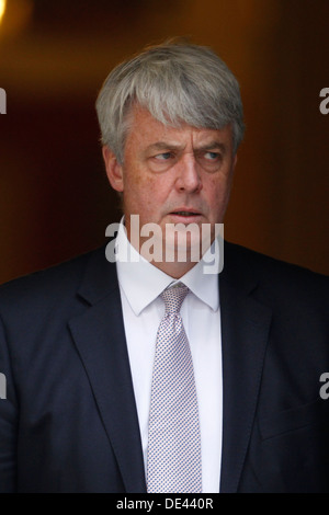 Andrew Lansley CBE MP Leader of the House of Commons and Lord Privy Seal attends the weekly cabinet meeting at No:10 Downing Str Stock Photo