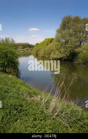 Hamm, Germany, landscape along the Lippeauenpfads Stock Photo