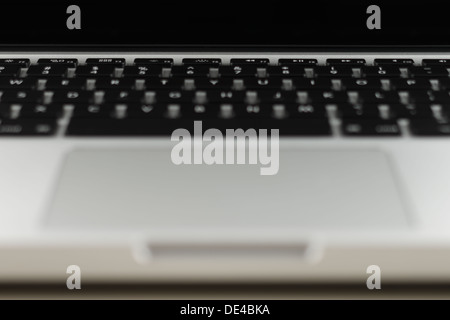 A close-up of a keyboard of a beautifully designed modern laptop computer Stock Photo