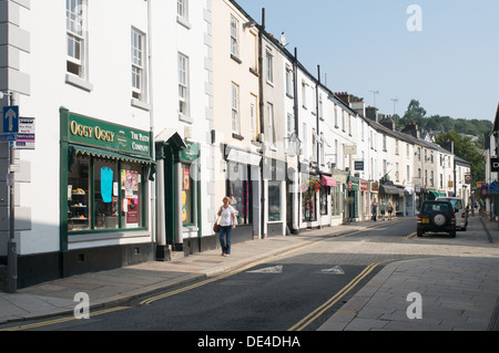 Brook Street, Tavistock town centre, Devon, England, UK Stock Photo