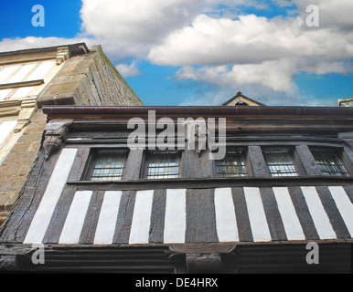 In the yard abbey of Mont Saint Michel. Normandy, France Stock Photo