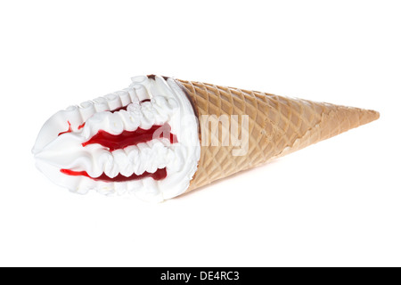 ice cream cone isolated on white background Stock Photo