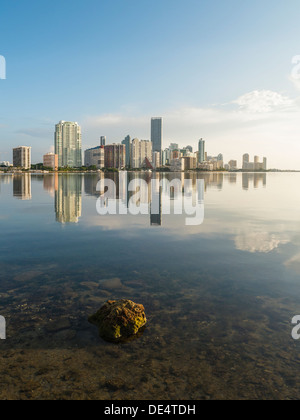 Brickell Ave Buildings. Biscayne Bay. Miami. Flordia. USA Stock Photo