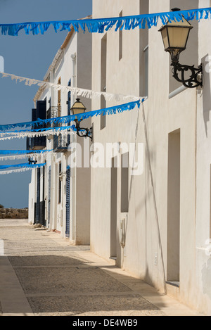 Street at Tabarca Island Stock Photo