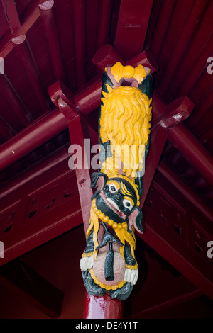 Ming Tombs, Nanjing, China. Detail of the roof on the Xiaoling Hall. Stock Photo