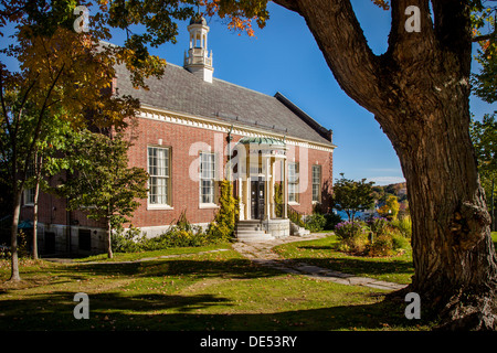 Camden Public Library in Camden, Maine, USA Stock Photo