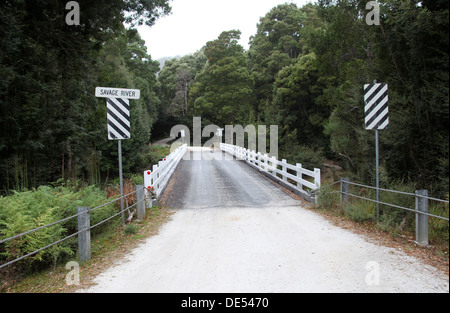 Savage River in the Tarkine Wilderness of Tasmania Stock Photo