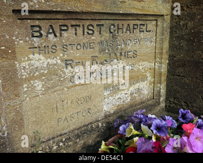 Baptist Chapel Stone, Montecute, Somerset, England, UK Stock Photo