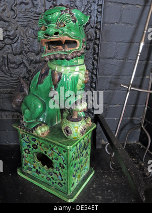 Green Chinese Dragon, Montecute House,South Somerset,England,UK TA15 6XD Stock Photo