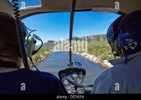 East Alligator River view from a helicopter, Arnhem Land, Northern Territory, Australia Stock Photo