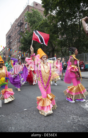 West Indian, Caribbean Kiddies Parade & festival, held the Saturday before the Labor Day West Indian Parade  in Brooklyn, NY Stock Photo