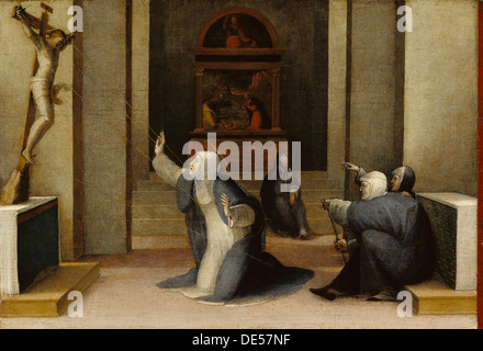 Saint Catherine of Siena Receiving the Stigmata - by Giovanni di Paolo ...