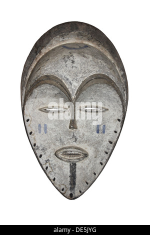 African Wooden Tribal Mask Stock Photo