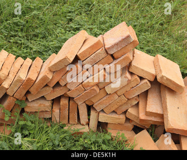 Pile of brick wall Stock Photo