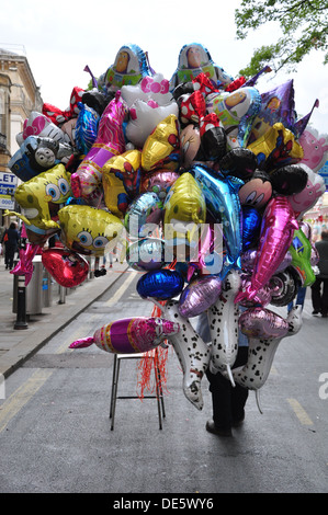 Balloon seller, St. Giles fair, Oxford Stock Photo