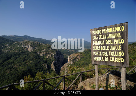 Italy, Basilicata, Pollino National Park, Garavina gorges Stock Photo