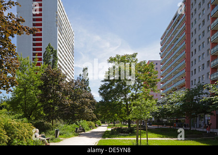 Berlin, Germany, housing estate on Anton Saefkow in Berlin- Fennpfuhl Stock Photo