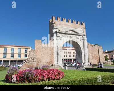 Arch of Augustus, Rimini, Italy Stock Photo