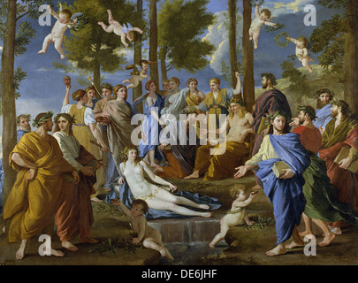 Parnassus, 1631. Artist: Poussin, Nicolas (1594-1665) Stock Photo