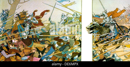 Illustration to the book La Vie de Jeanne d’Arc, 1896. Artist: Boutet de Monvel, Maurice (1851-1913) Stock Photo
