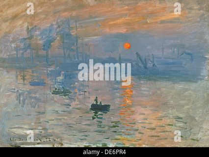 Impression, Sunrise (Impression, soleil levant), 1872. Artist: Monet, Claude (1840-1926) Stock Photo