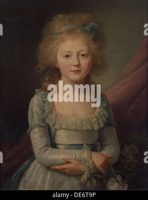 Grand Duchess Elena Pavlovna of Russia (1784-1803), Grand Duchess of Mecklenburg-Schwerin, 1792. Artist: Voille, Jean Louis (1744-after 1803) Stock Photo