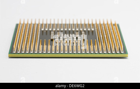 Cpu processor on white background Stock Photo