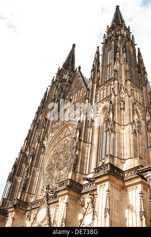 Saint Vitus Cathedral is a Roman Catholic cathedral in Prague Stock Photo