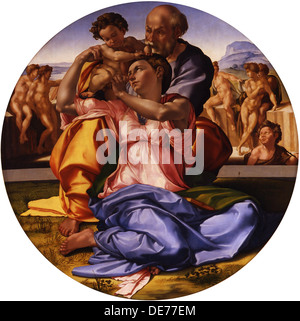 Tondo Renaissance The Holy Family (The Doni Tondo Stock Photo - Alamy