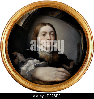 Self-Portrait in a Convex Mirror, ca 1524. Artist: Parmigianino (1503-1540) Stock Photo