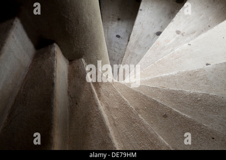 Spiral staircase detail Stock Photo