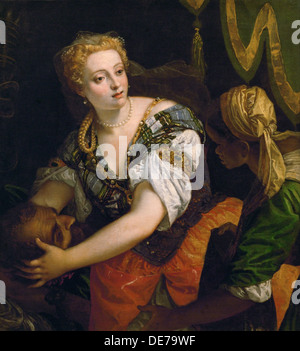 Judith with the Head of Holofernes, c. 1580. Artist: Veronese, Paolo (1528-1588) Stock Photo