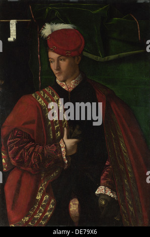 Lodovico Martinengo, 1530. Artist: Bartolomeo Veneto (active 1502-1546) Stock Photo