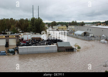 Longmont Colorado Usa 12th September 2013 Flood Waters Threaten