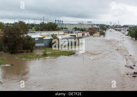 Longmont Colorado Usa 12th September 2013 Flood Waters Threaten