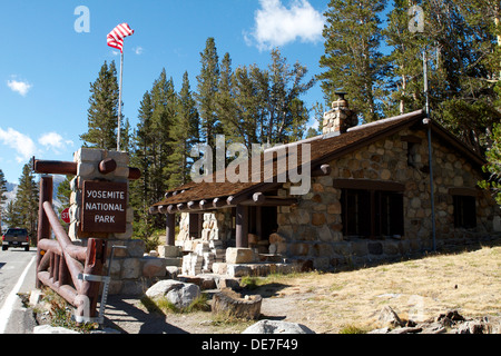 The Eastern entrance to Yosemite National Park on the Tioga Road Stock Photo